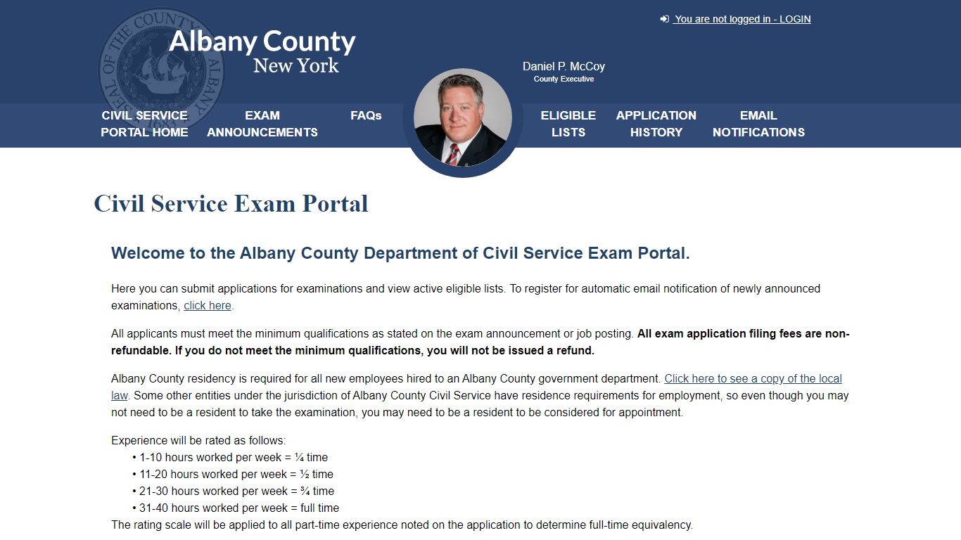 Albany County Civil Service Portal